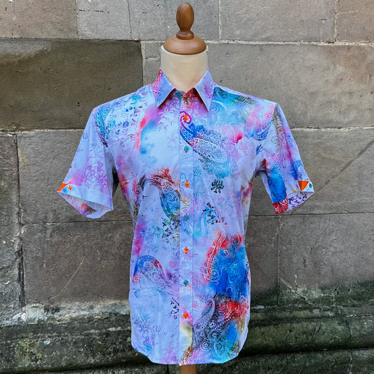 White Pastel Paisley Shirt - CP6490