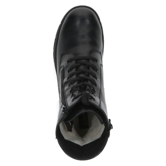 Caprice Black Nappa Lace up ankle boots with Side Zips. Only size 7.5 left.