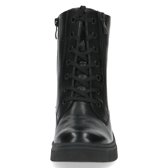 Caprice Black Nappa Lace up ankle boots with Side Zips. Only size 7.5 left.