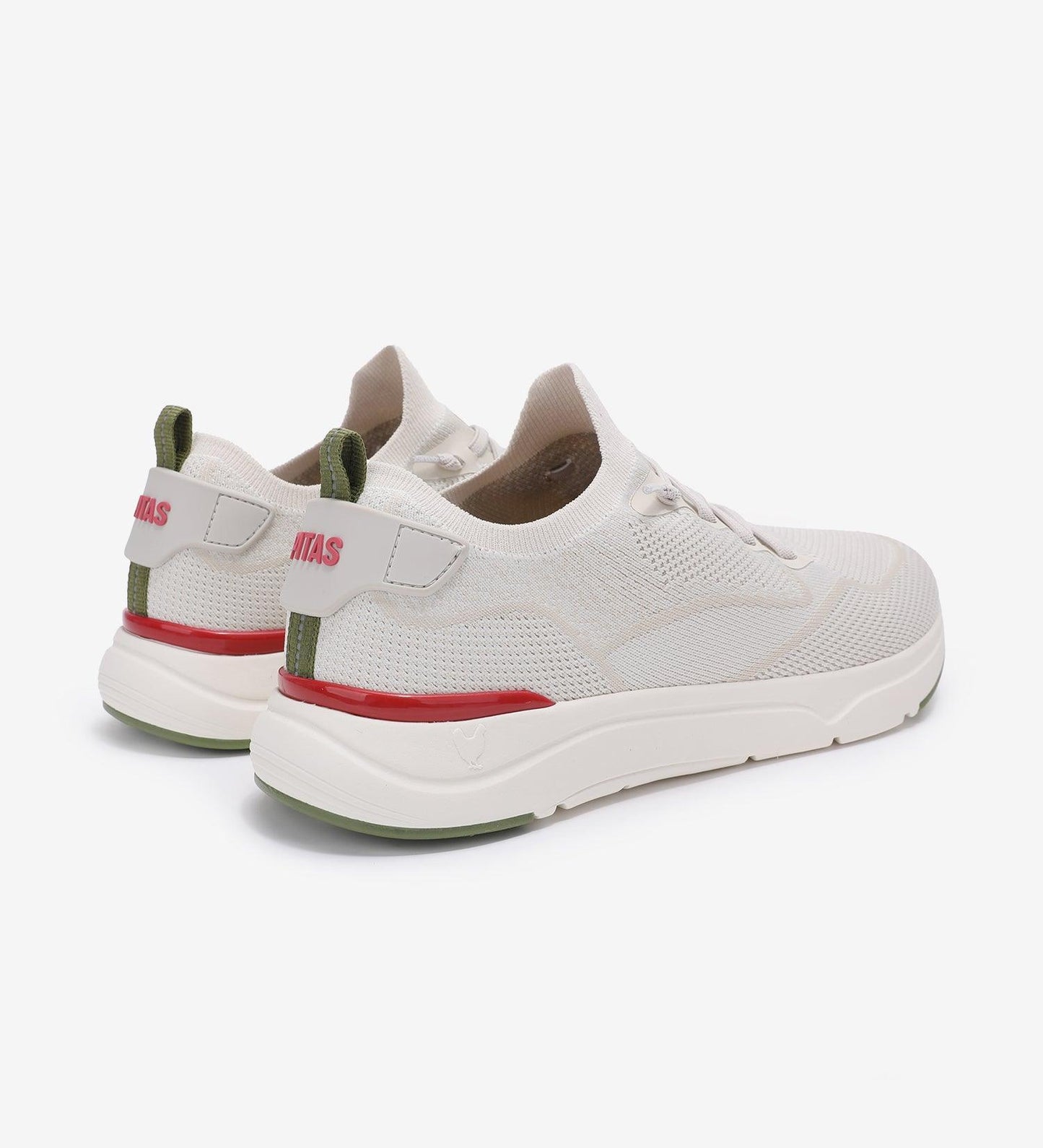 Cue Slip On Knit Canvas Sneaker White