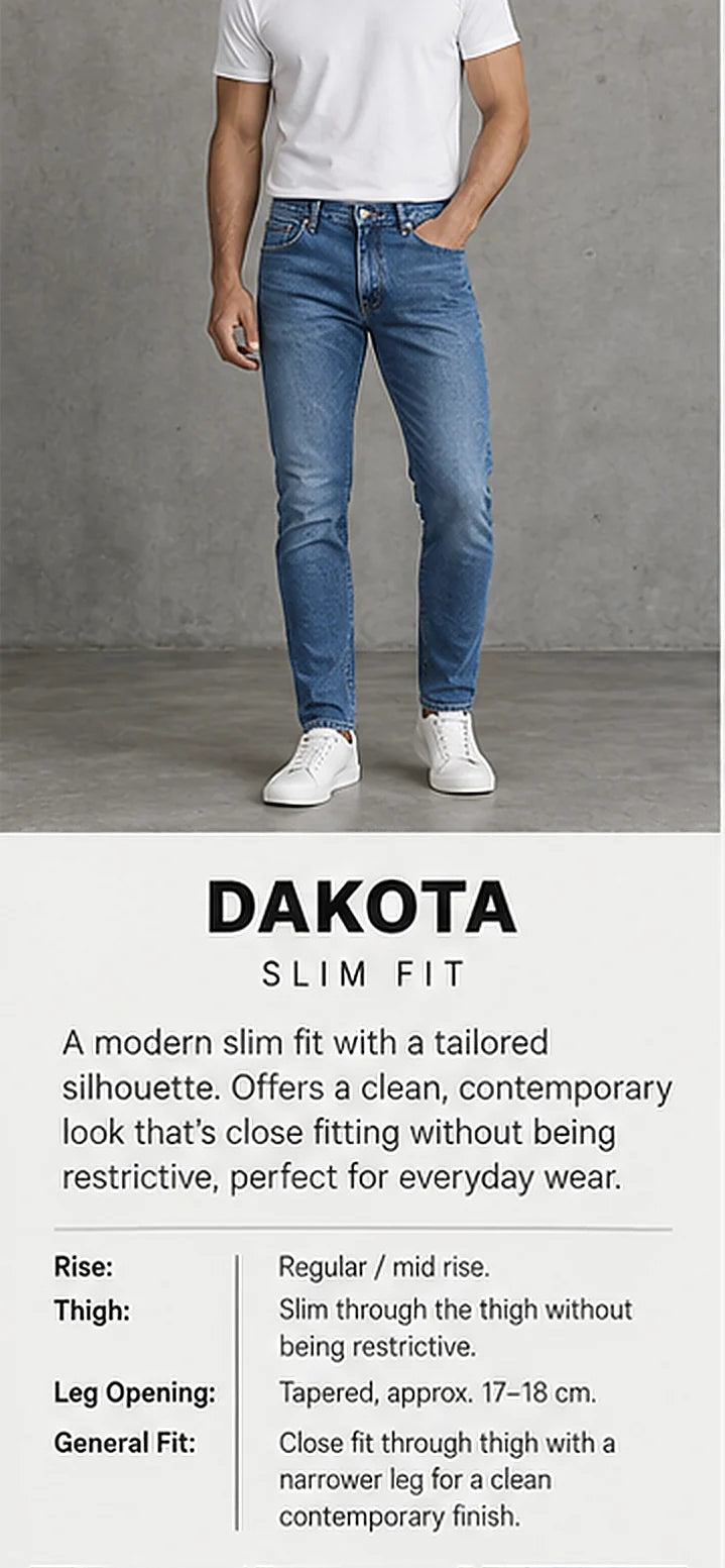 DML Dakota Slim Jeans in Shadow Grey