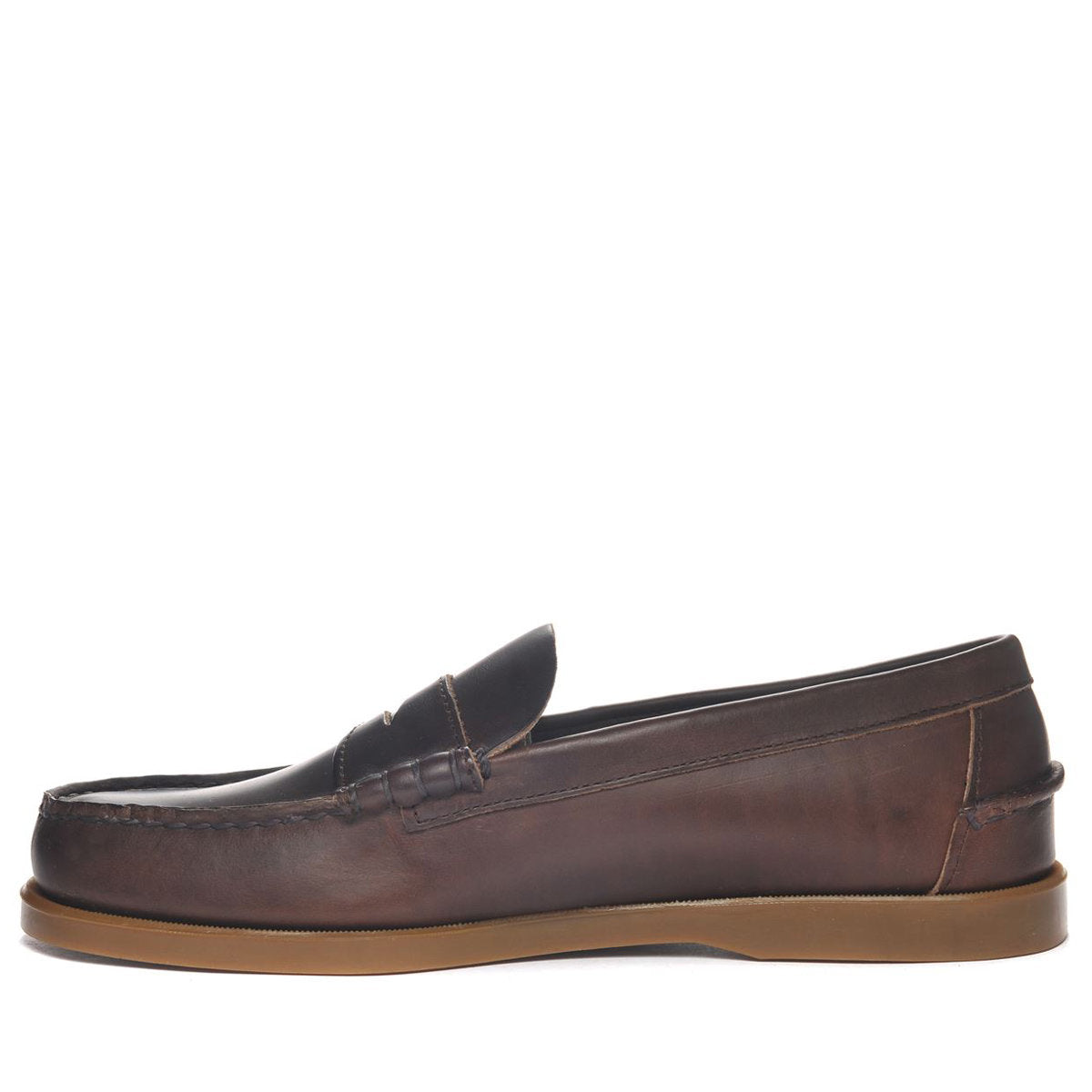 Dolphin Waxed Leather Penny Moccasin