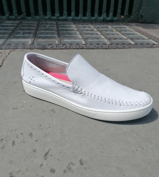 Jeffery West K999 Slacker Martini Mocassin Deerskin White