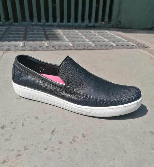 Jeffery West K999 Slacker Martini Mocassin Deerskin Black