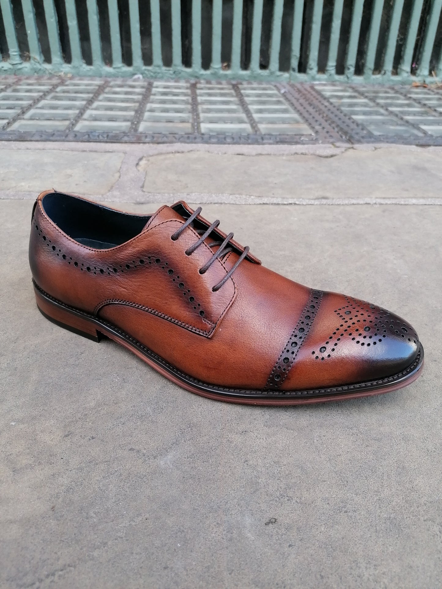 Paolo Vandini Templeton Toe Cap Tan Brogue.