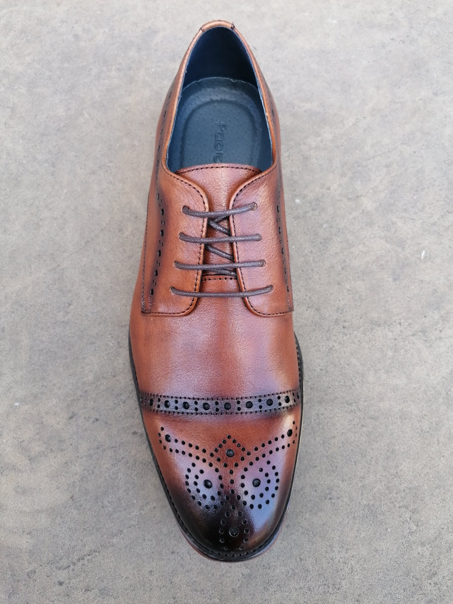 Paolo Vandini Templeton Toe Cap Tan Brogue.