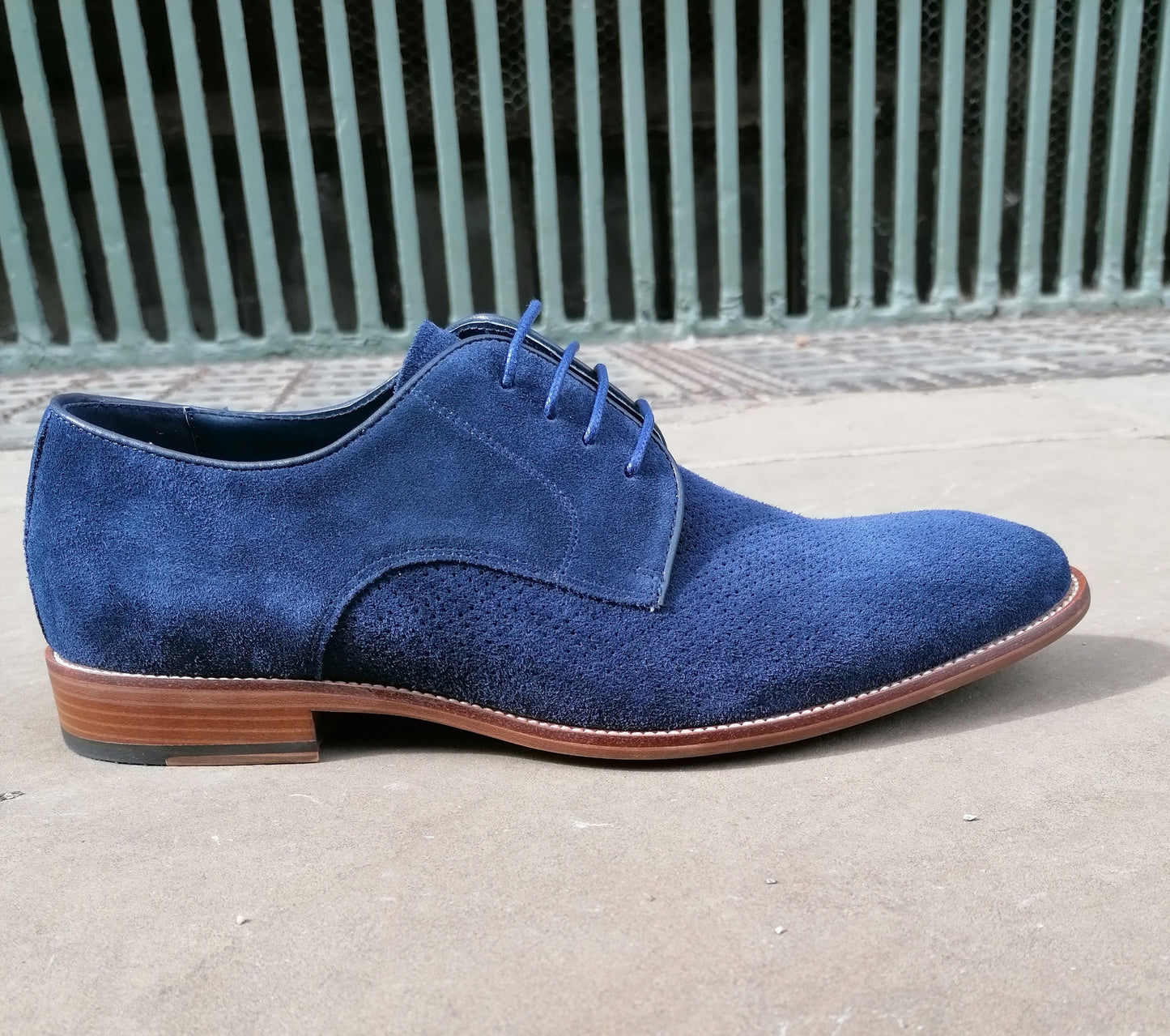 Paolo Vandini Rufus Navy Suede Shoe
