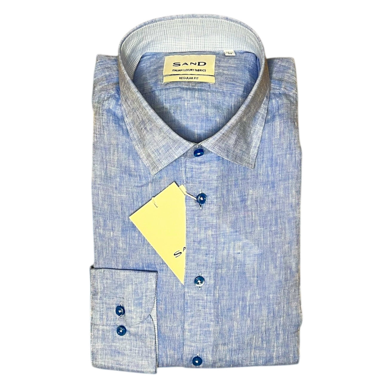 State Soft Contrast Sky Linen Shirt