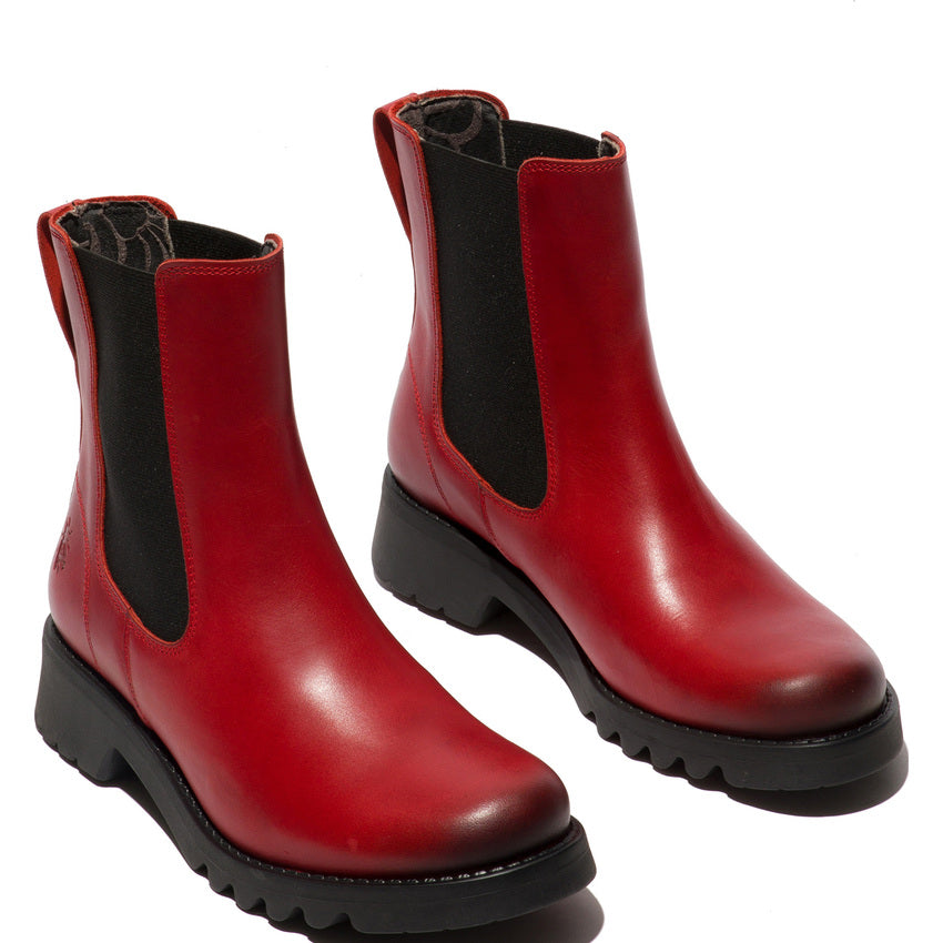 Fly London Rope978 Rug Red High Chelsea boot