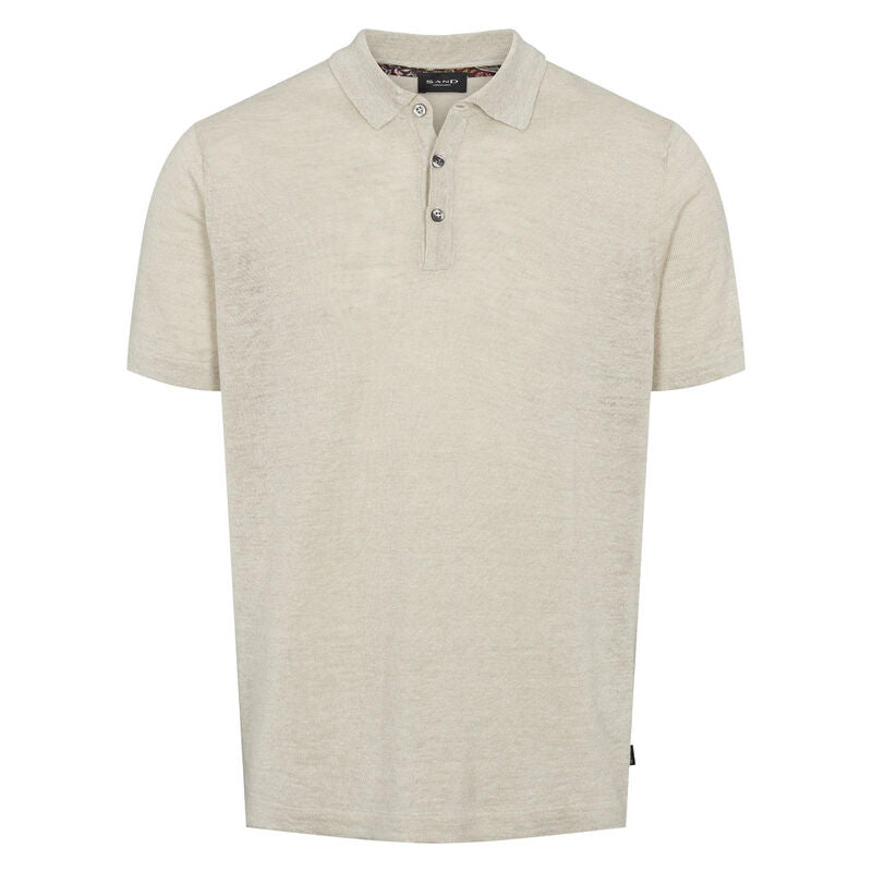Rico Beige Linen Polo Shirt