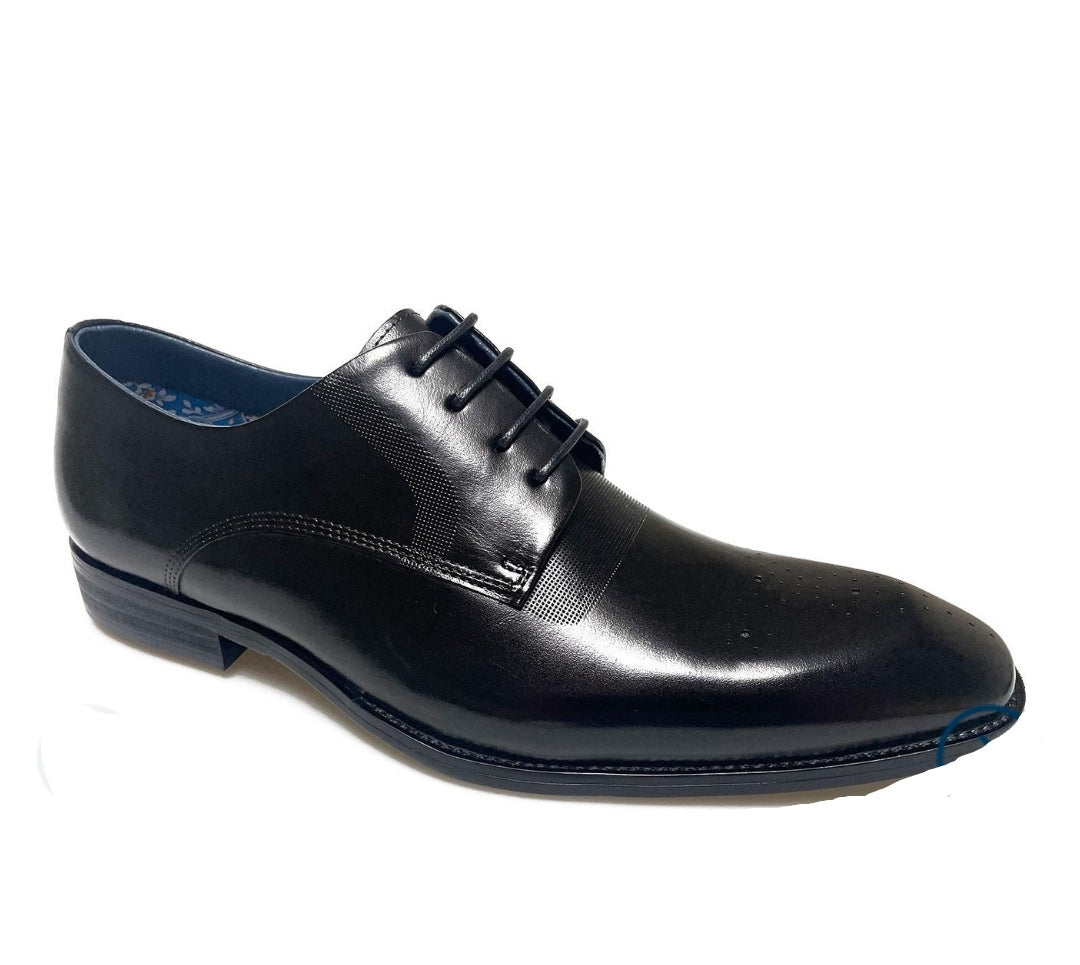 Paolo Vandini Eton Toe Design Black Shoe