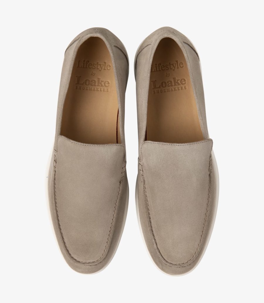 Loake Tuscany Suede Loafer Stone
