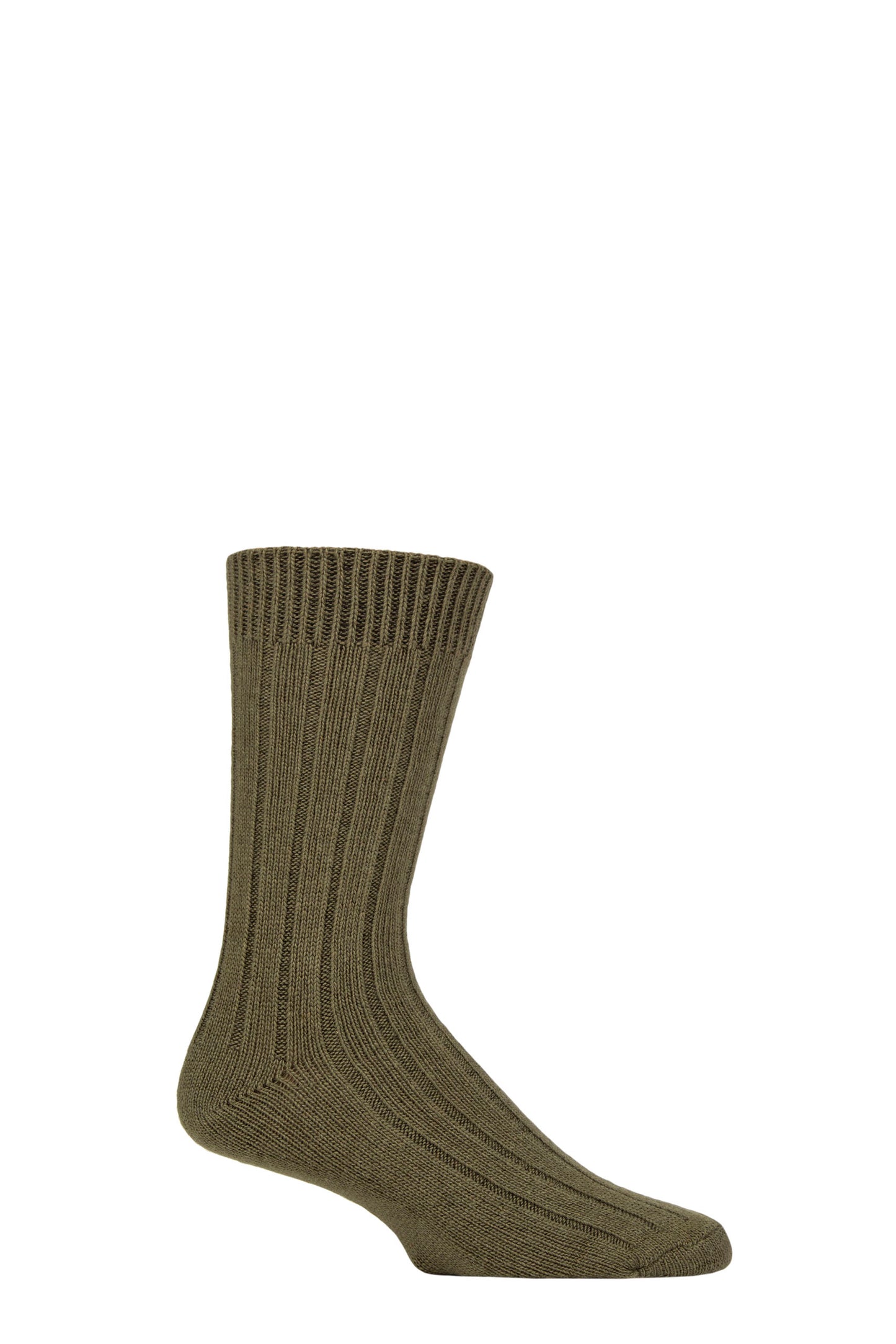 Glenmuir 1891 Cashmere & Merino Wool Blend Socks Green.
