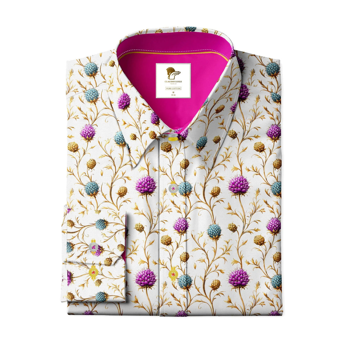 Highland Thistles White/Purple Shirt