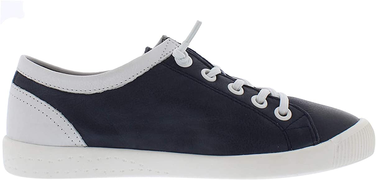 Softinos Navy and white Isla ll Leather lace up Trainer. Only size 8 left.