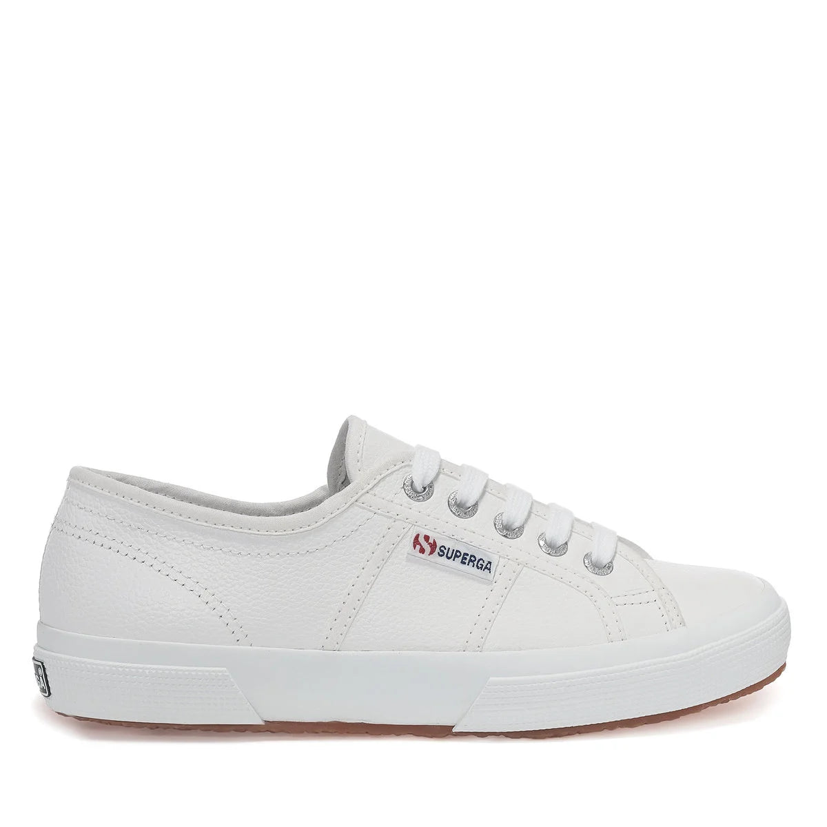 Superga white deals leather