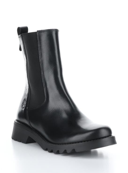 Fly London Rein Rug Black Long Chelsea boot. Only sizes 6 and 8 left.