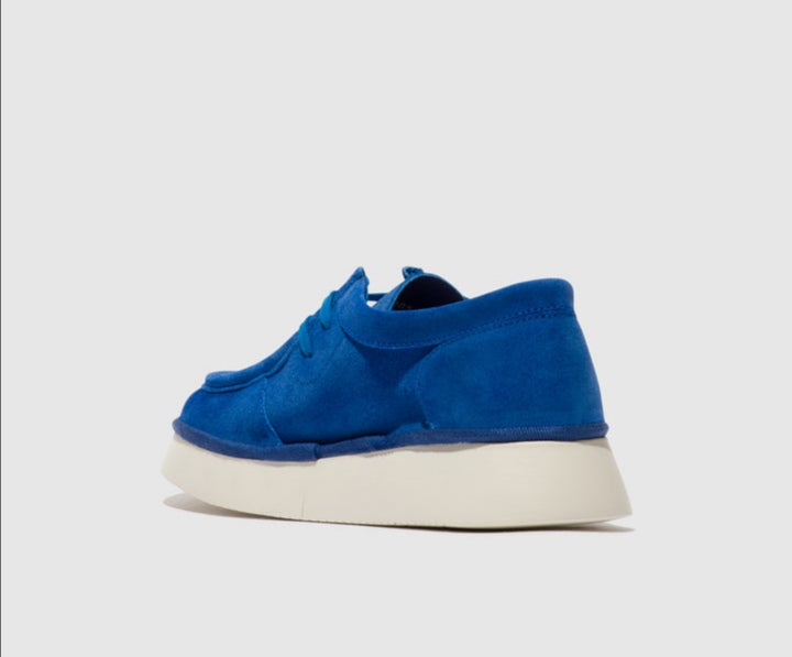 Fly London Ceza437Fly Denim Blue Suede Lace Up shoe. Only sizes 4, 6 and 7 left.