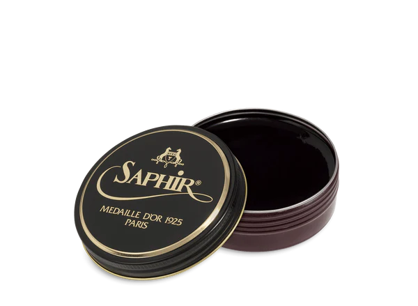 Saphir MDO Pate de Luxe Shoe Polish Wax - Burgundy