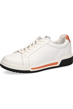 Caprice White with Orange sporty Lace up wedge trainer. Only sizes 4 and 7.5 left.