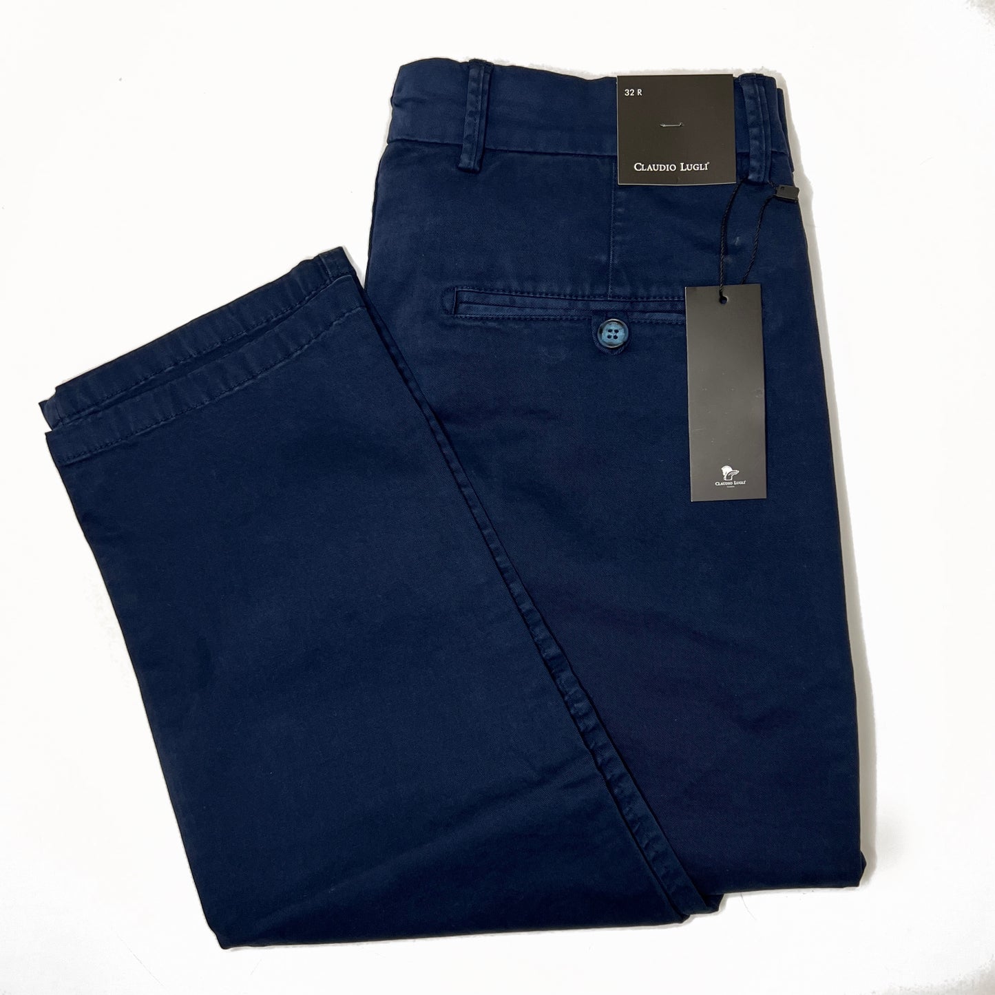 Claudio Lugli Men's Navy Blue Cotton Chino - CL5020
