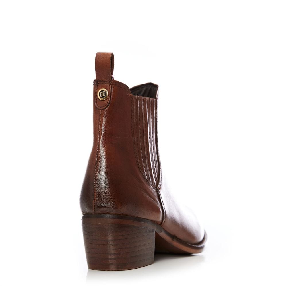 Moda In Pelle Tan Leather Chelsea Boot, only size 4 left.