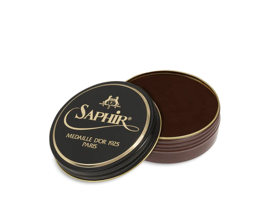Saphir MDO Pate de Luxe Shoe Polish Wax - Medium Brown