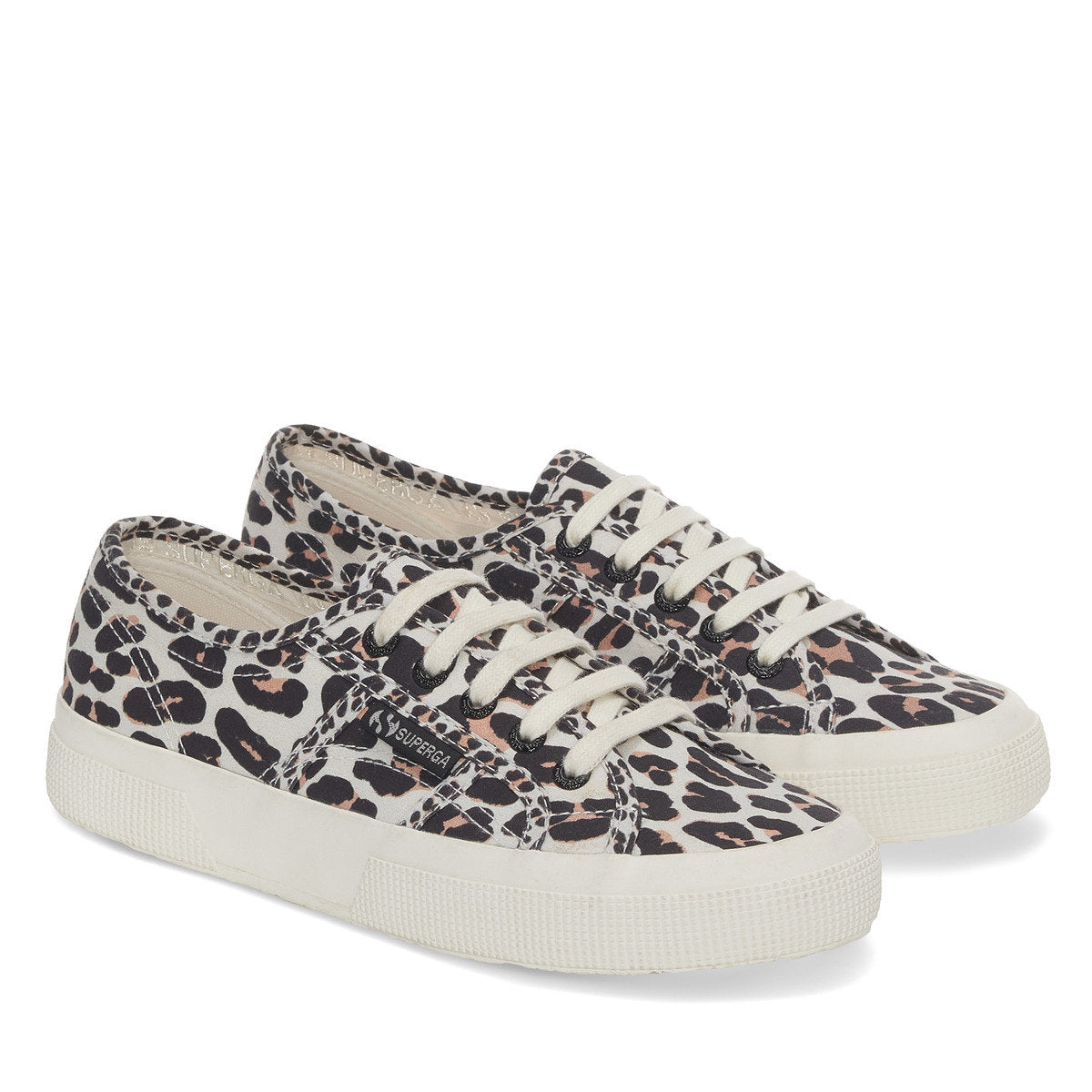 Superga Cotu 2750 Light Beige Leopard Print Canvas. Only size 3.5 left