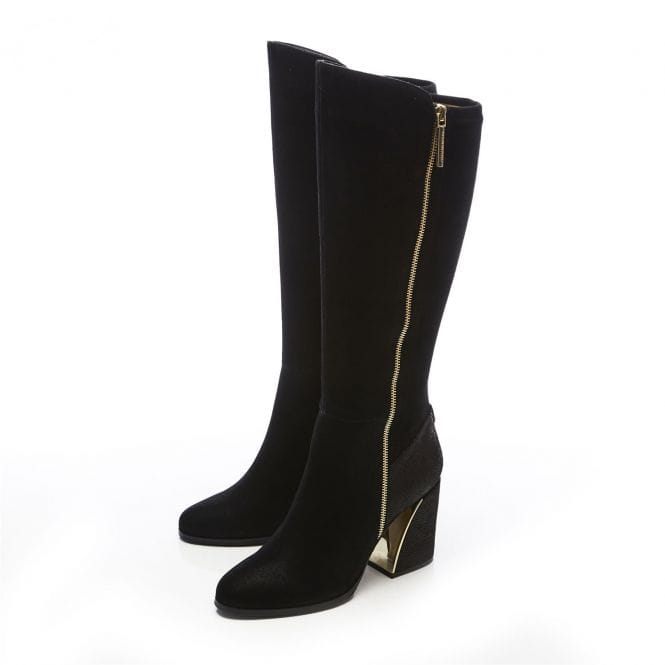 Moda In Pelle Tigerlily Black Long Heeled Boot. Only size 5 left
