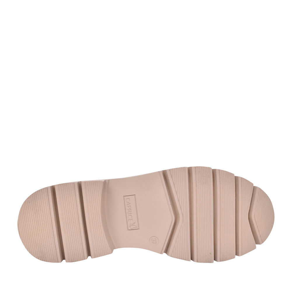 Caprice Khaki Nubuck Chunky Sole Ankle Boot.  Only size 3.5 left.