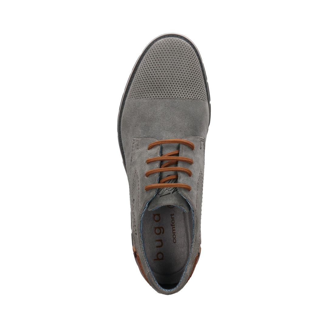 Lightweight Grey Suede Lace Up Derby