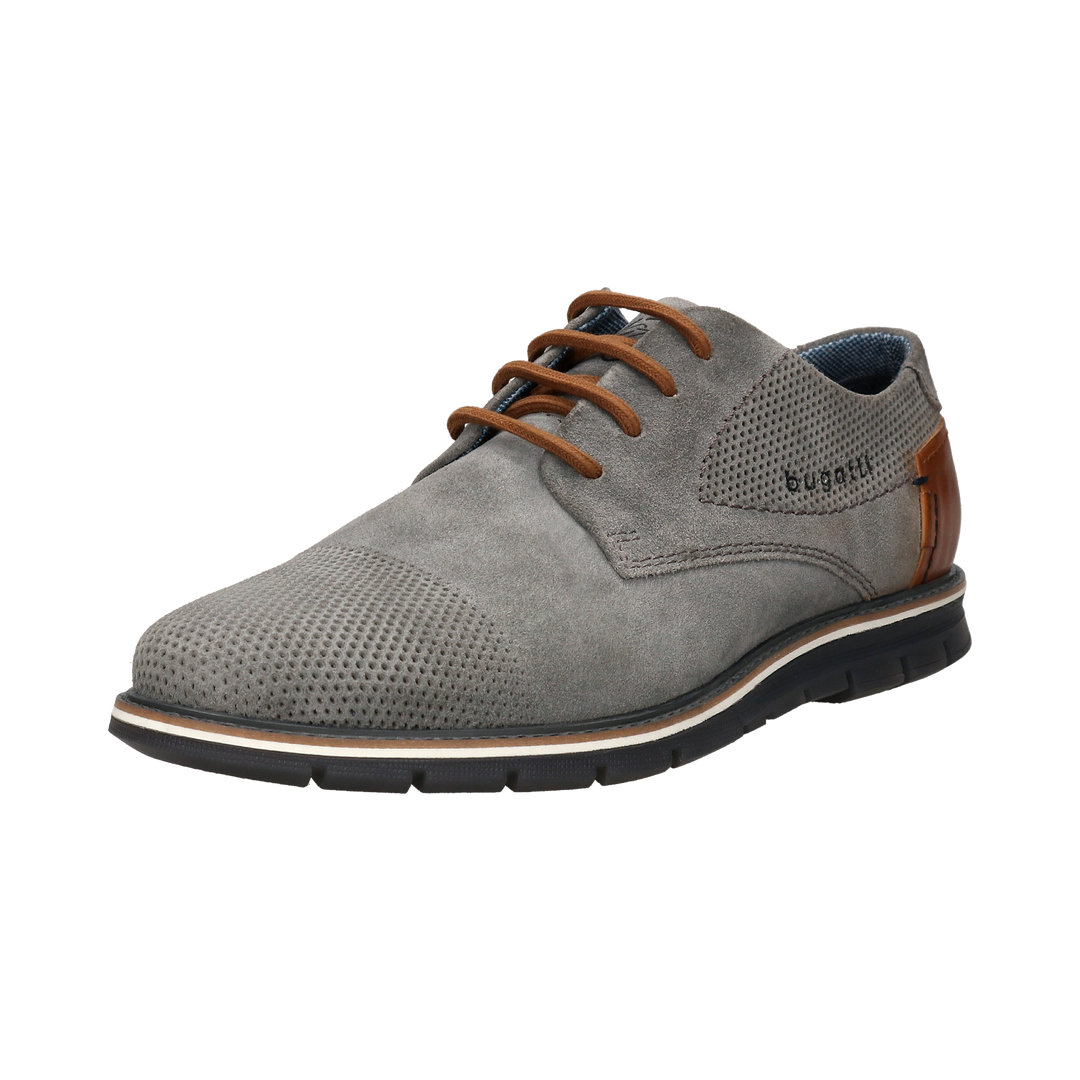 Lightweight Grey Suede Lace Up Derby