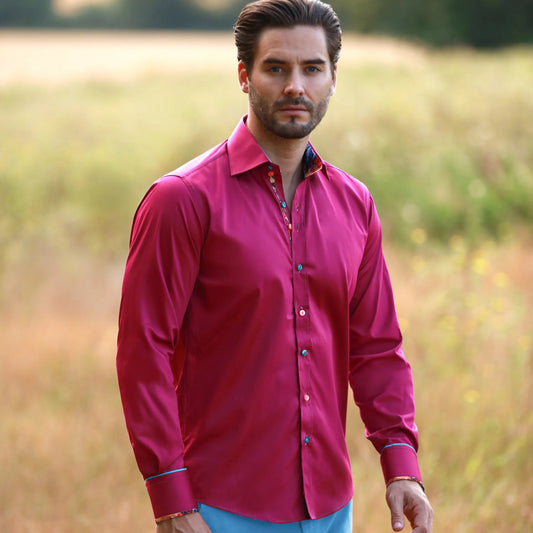 Classic Signature Plain Fuschia Shirt - CP6969