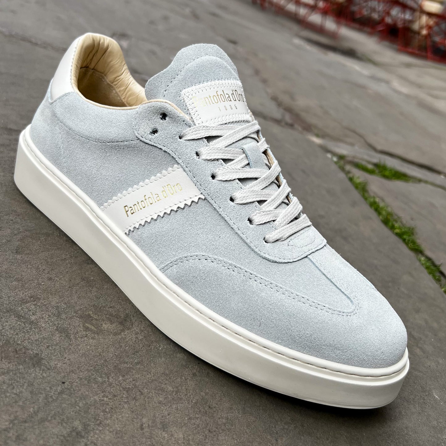 Argentario Vitello Suede Grigio