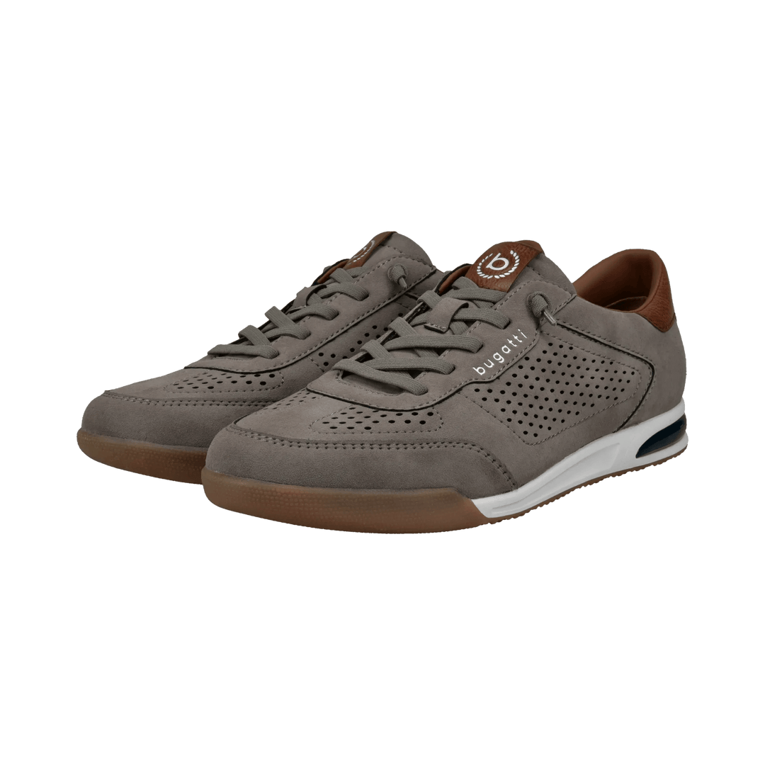 Bugatti Taupe Elasticated Lace Sneaker