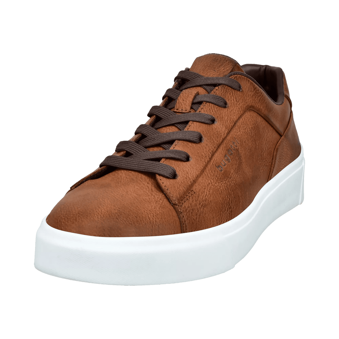 Gunter Lace Up Leather Sneaker Cognac