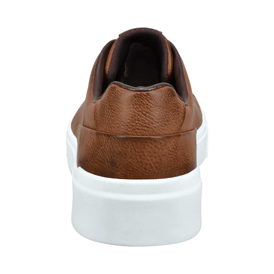 Gunter Lace Up Leather Sneaker Cognac