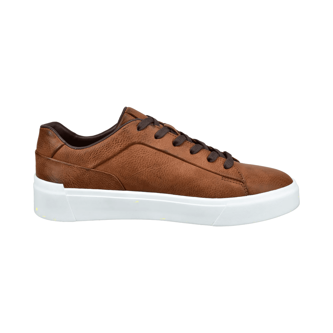 Gunter Lace Up Leather Sneaker Cognac
