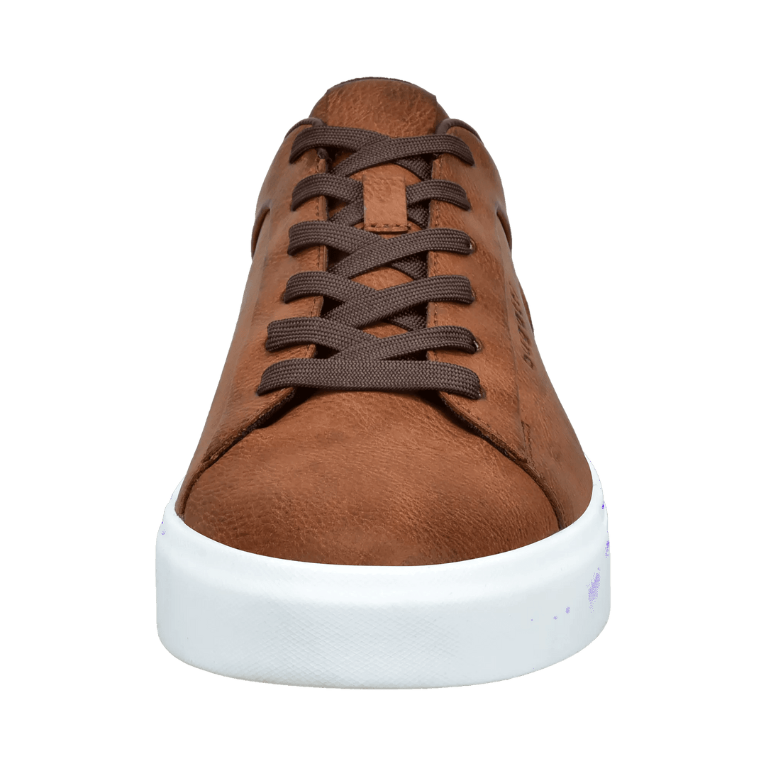 Gunter Lace Up Leather Sneaker Cognac