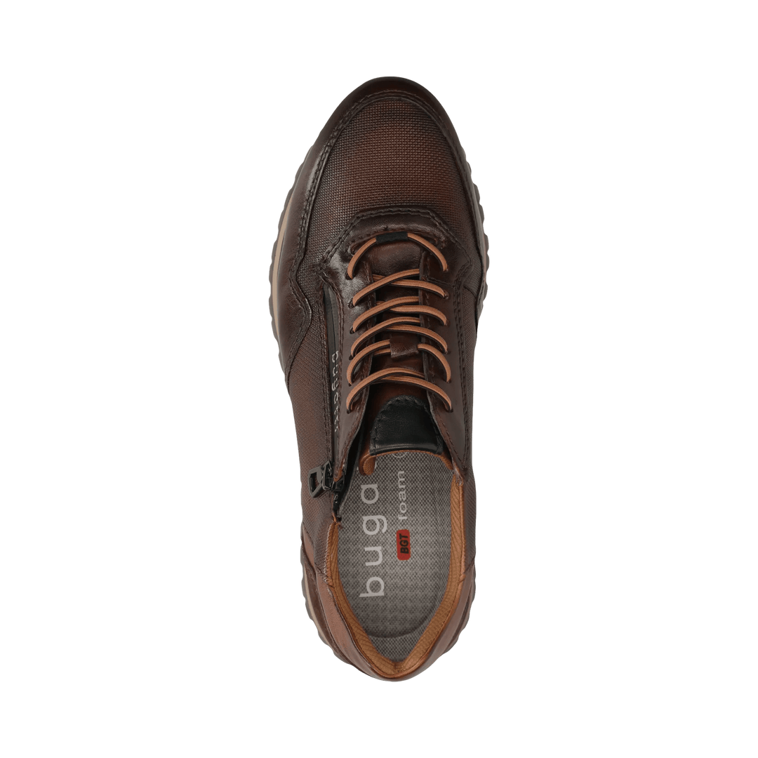 Philip Lace Up Leather Trainer Brown