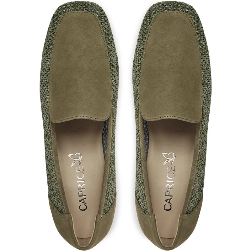 Caprice Cactus Green Loafer.