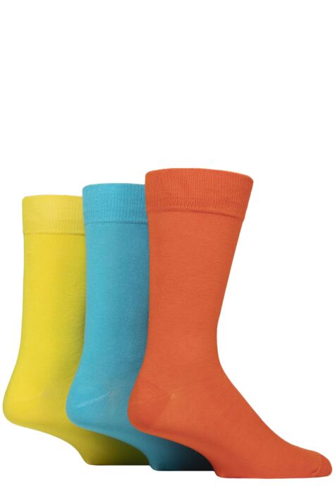 Glenmuir 1891 Bamboo Socks Orange, Blue, Yellow.