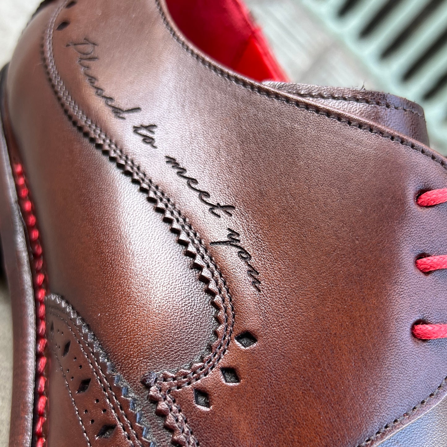 "Pleasure" Hendrix Brogue Brown Calf