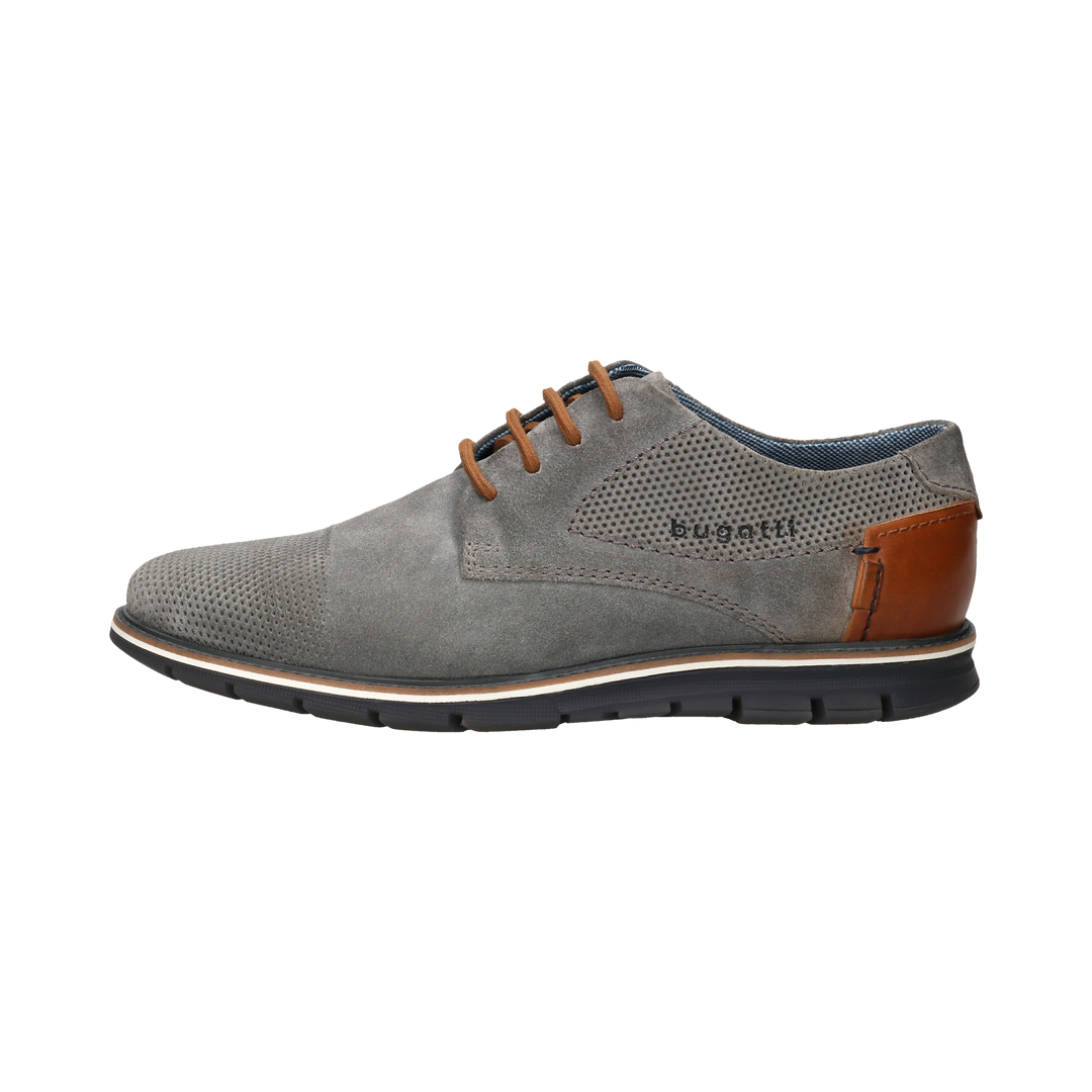Lightweight Grey Suede Lace Up Derby