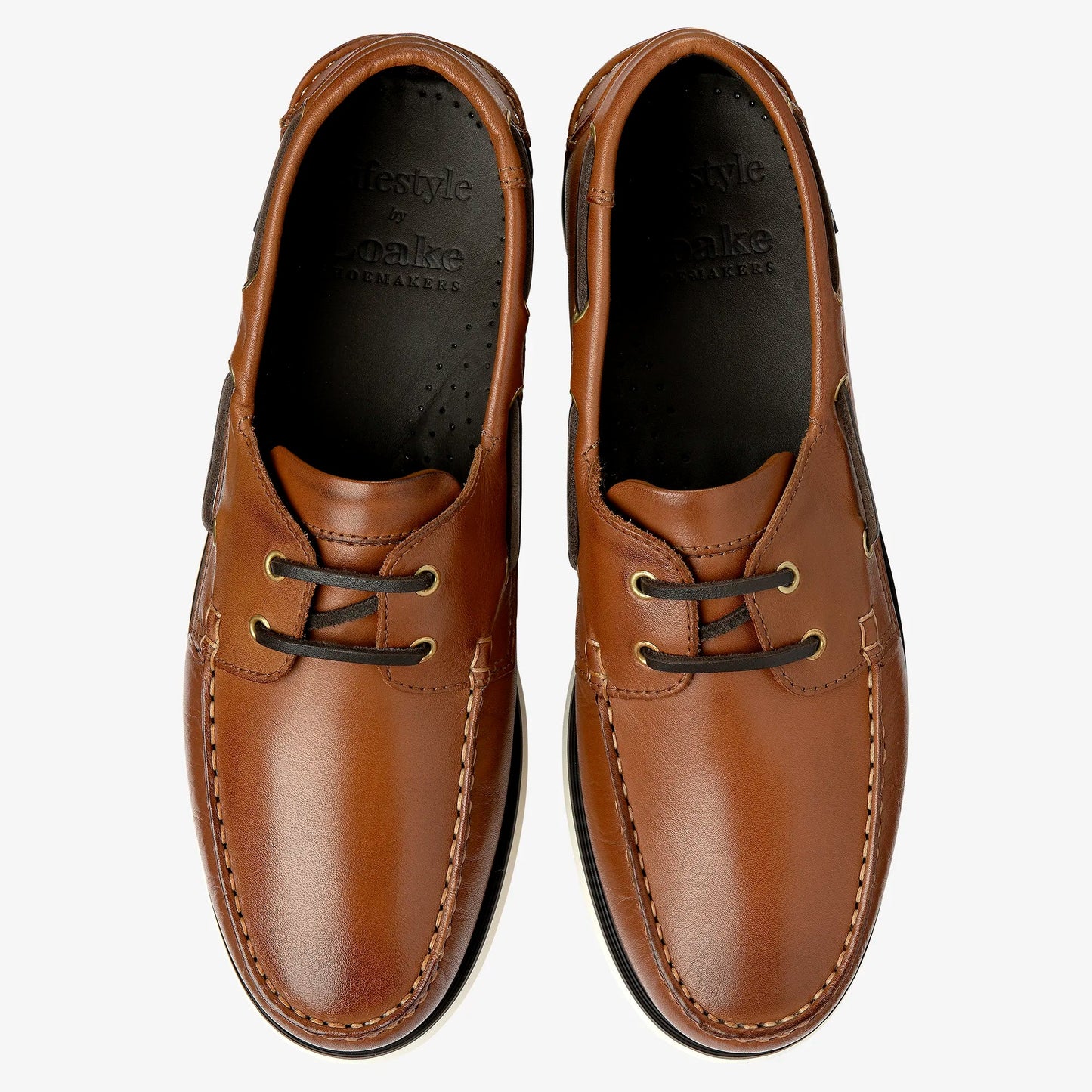 528 Cedar Calf Leather Boat Shoe
