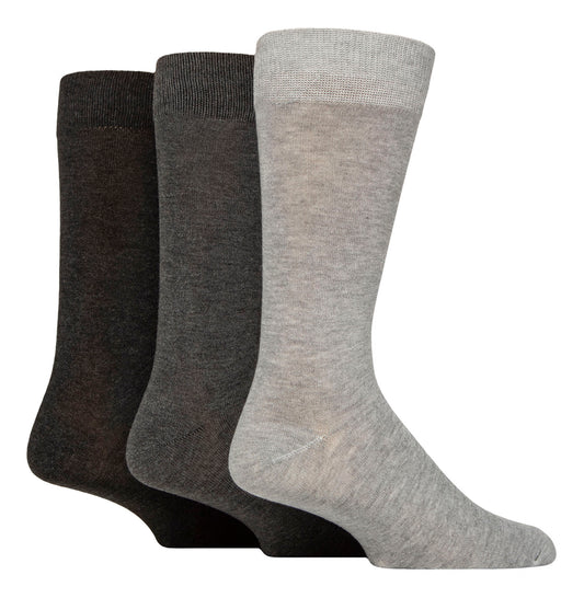 Glenmuir 1891 Bamboo Socks, Grey, Charcoal.