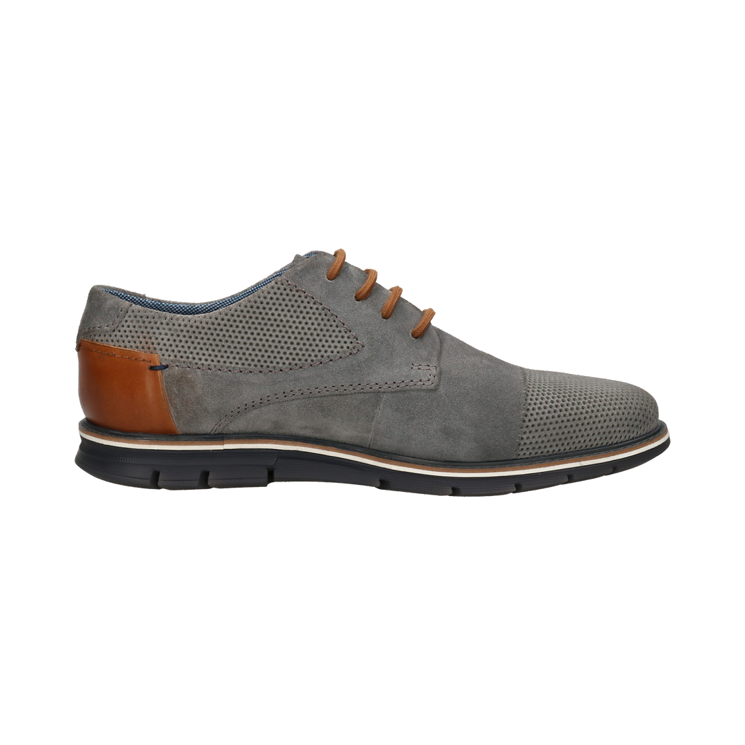 Lightweight Grey Suede Lace Up Derby