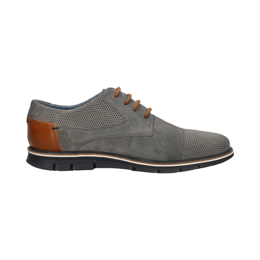 Lightweight Grey Suede Lace Up Derby