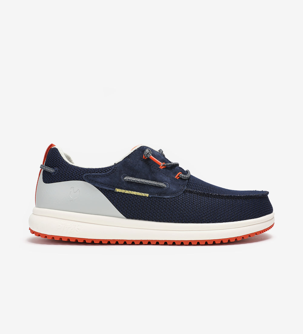 Bay Navy Marino Boat Shoe