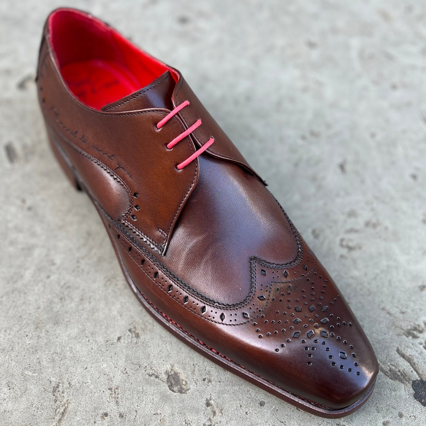 "Pleasure" Hendrix Brogue Brown Calf